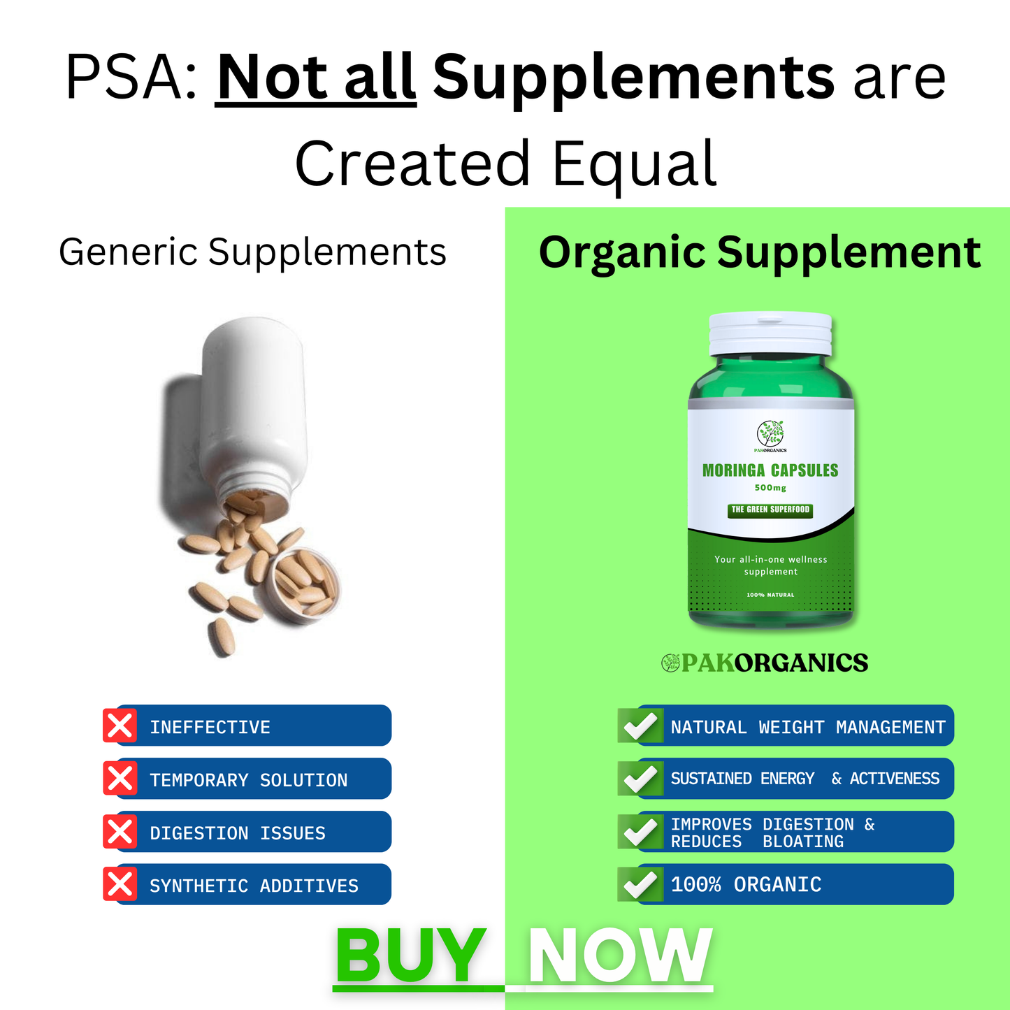 Doctor's Approved - Moringa Capsules - Now in New & Better PACKAGING
