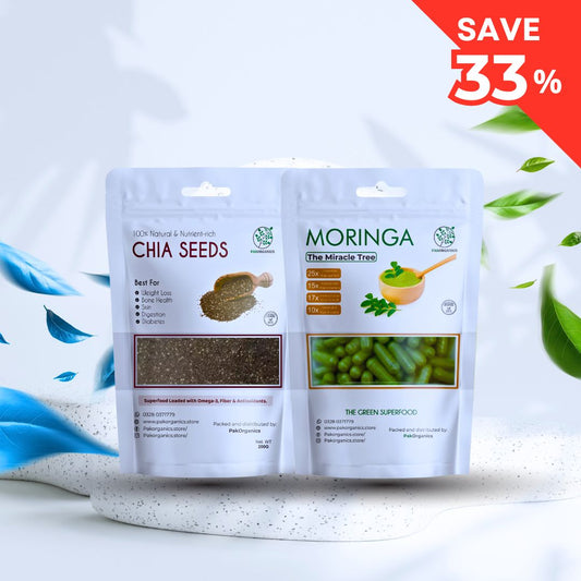 Moringa Capsules x Chia Seeds (SAVE 33.3%)