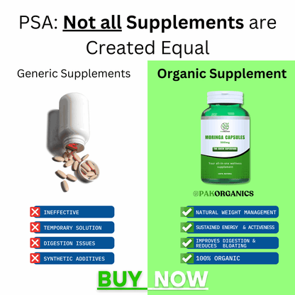 Moringa Capsules - Limited Time Special Offer - PakOrganics