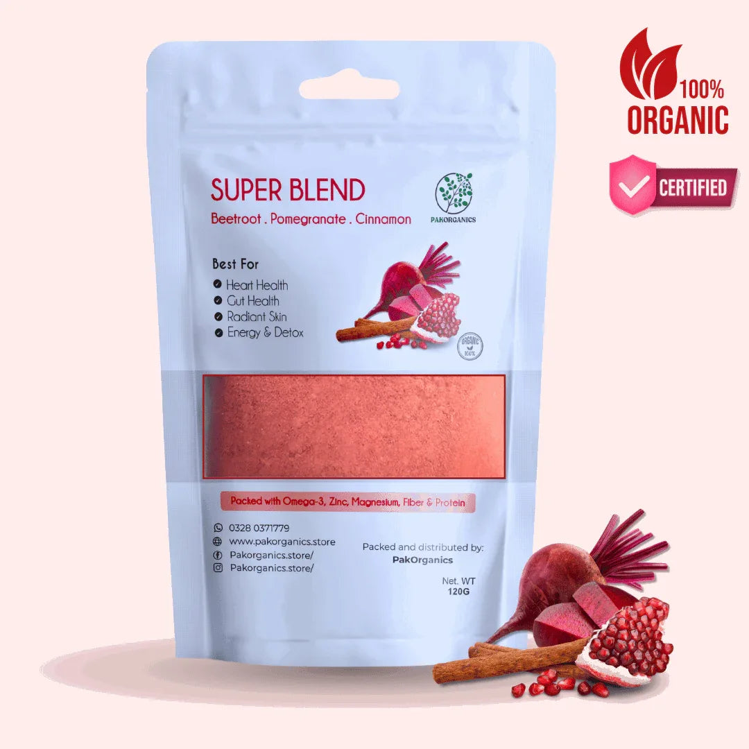 SUPER BLEND | Best for CARDIO, SKIN & GUT - PakOrganics